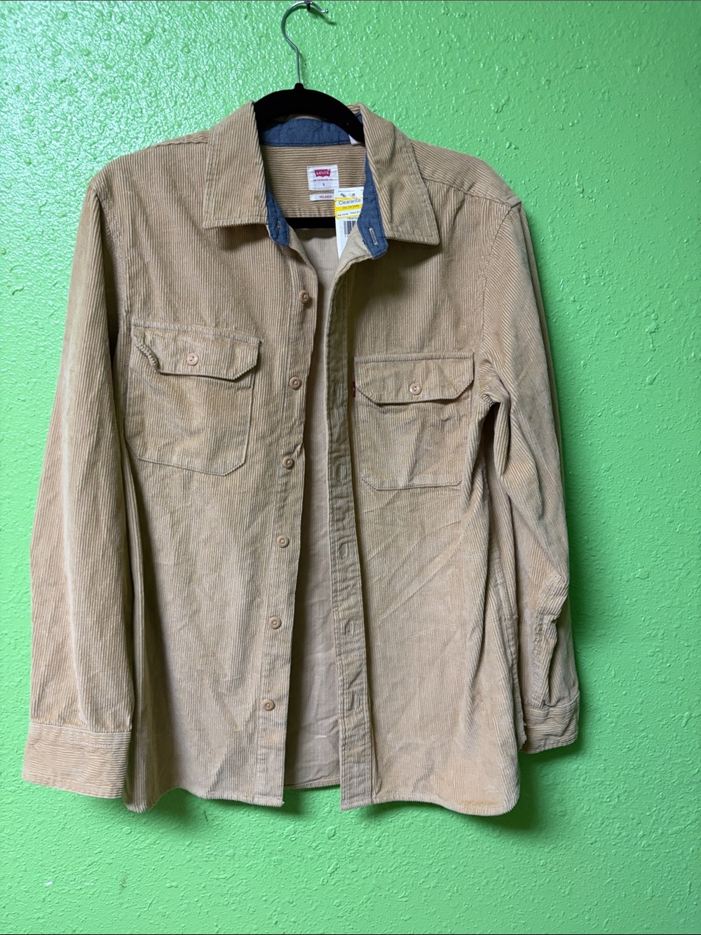 Levi's Men's Beige Corduroy Shirt Jacket